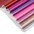 Pvc Glitter Film Laminated Artificial Leather Fabric Faux